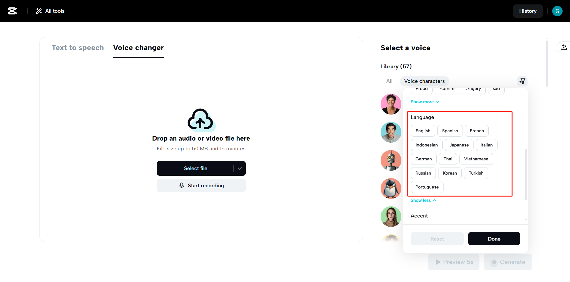 Podpora více jazyků