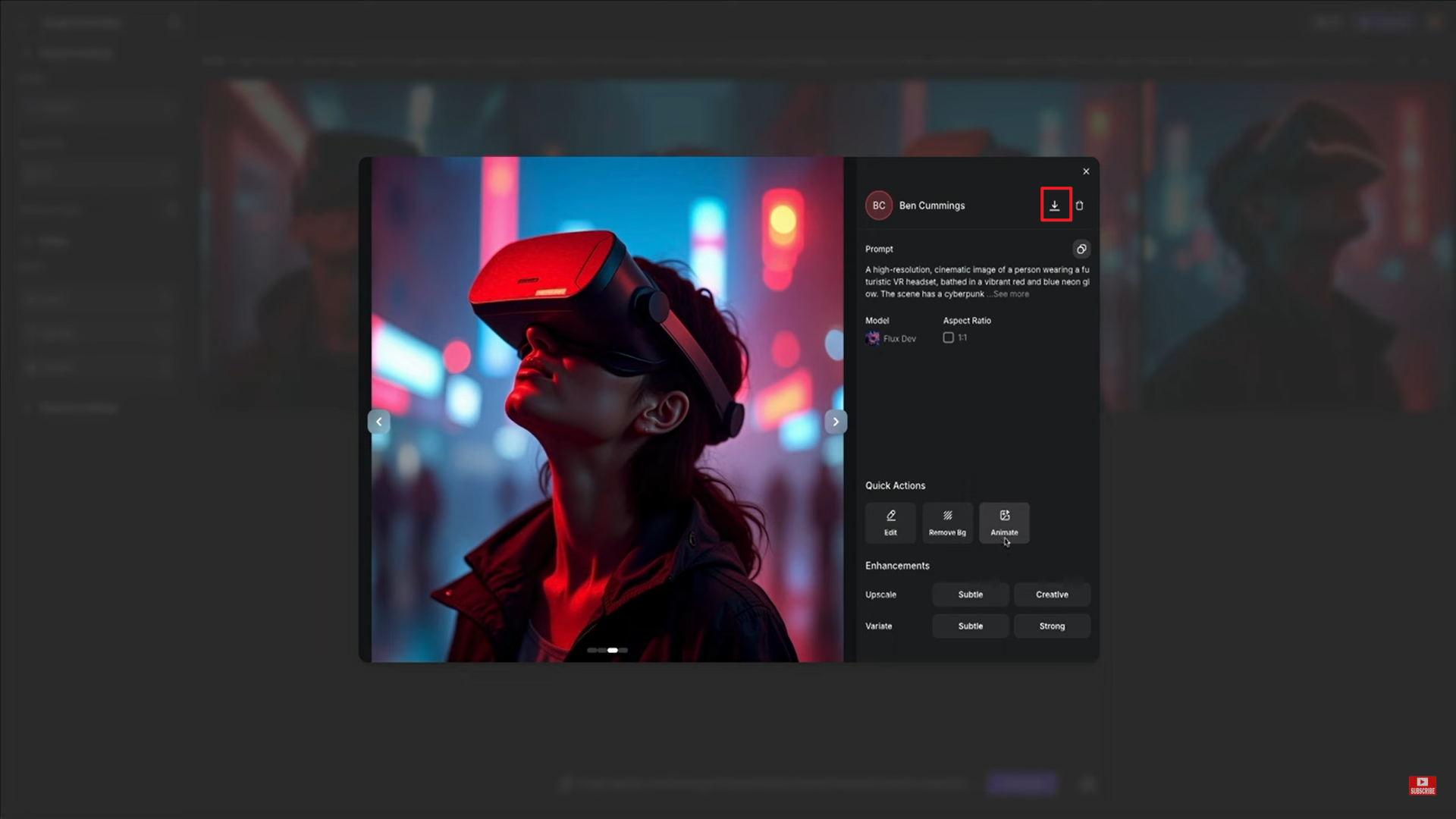 Transformar vídeo em arte ai