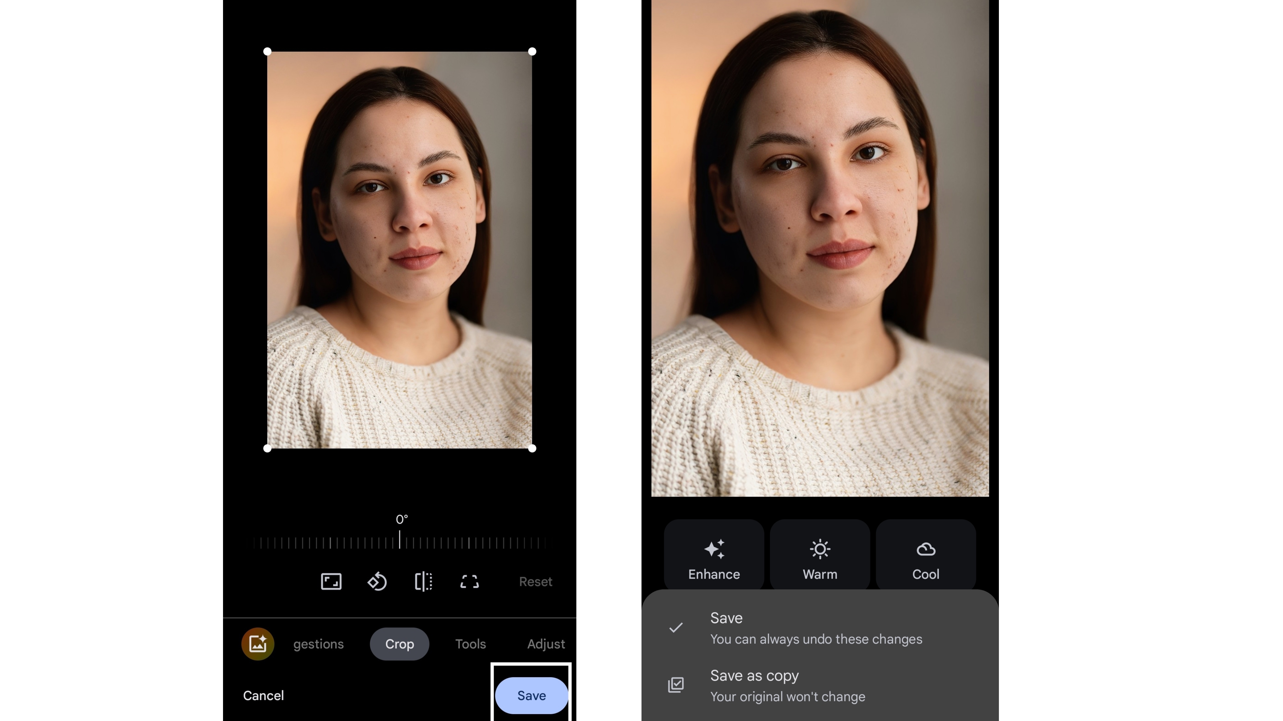 Upravujte obrázky na Androidu - Uložte a sdílejte svou upravenou fotografii