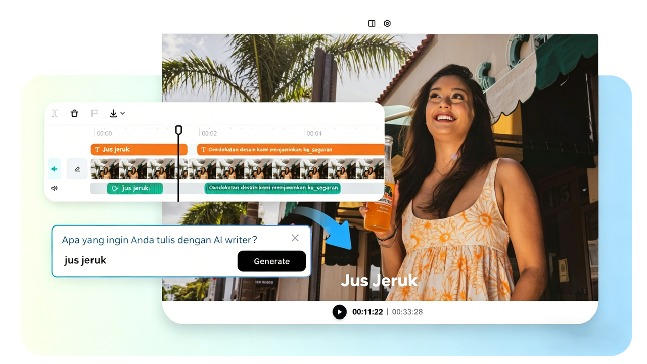 Suara realistis dengan skrip AI dan avatar yang menakjubkan