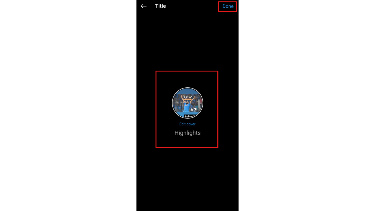 Name and customize the highlight