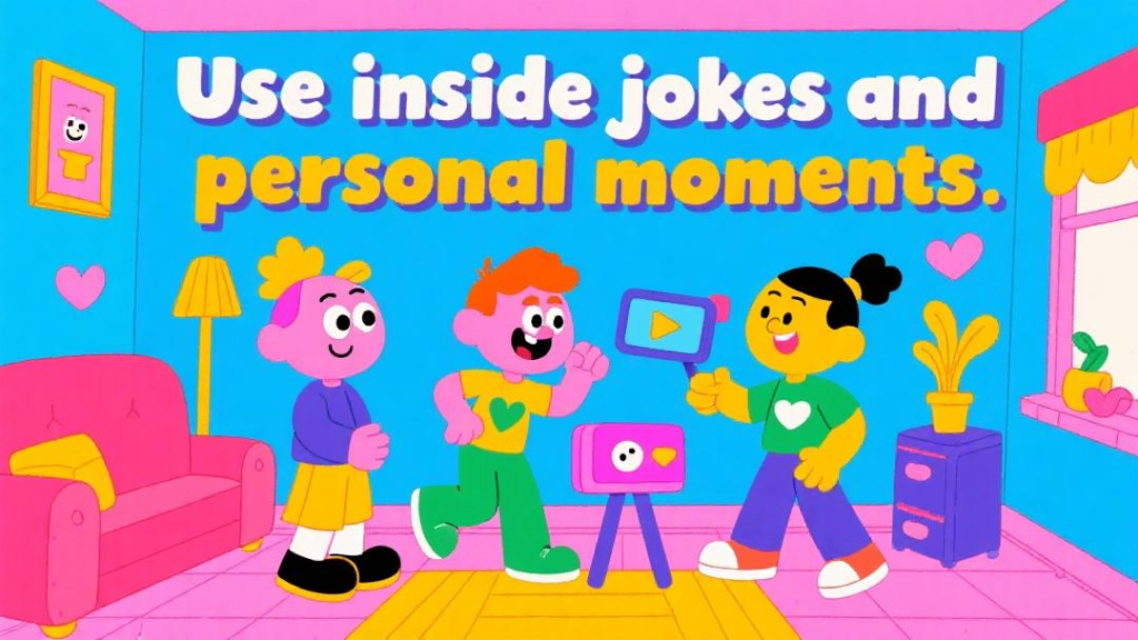 Inside jokes and personal moments