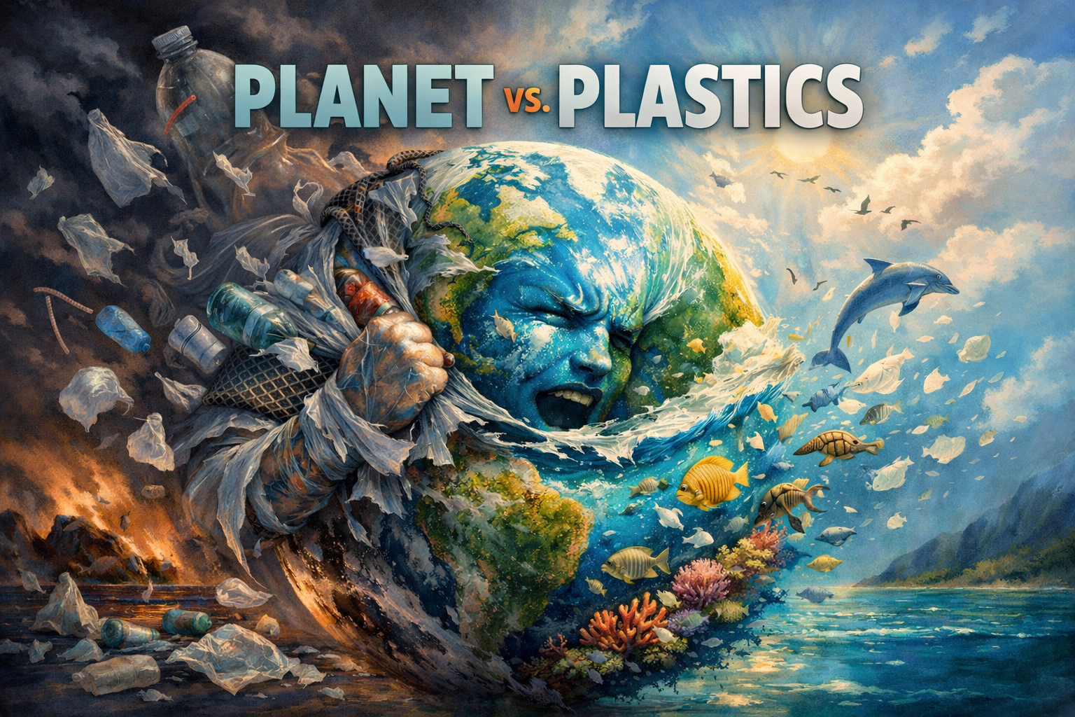 ดาวเคราะห์ ปะทะ พลาสติก