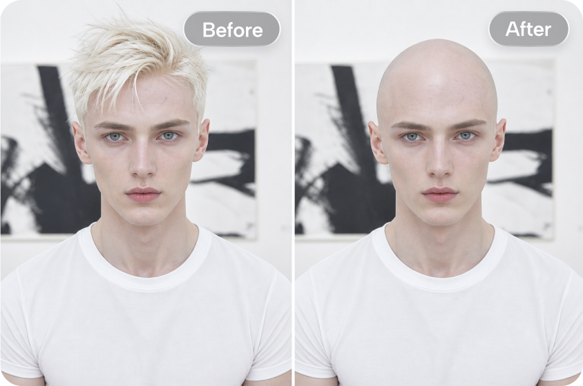 Instant hairstyle transformation