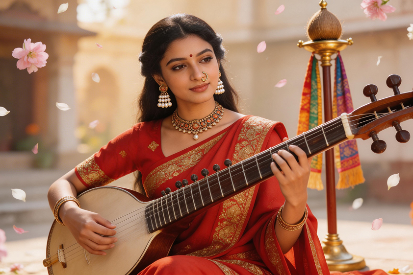 전통 소녀 초상화