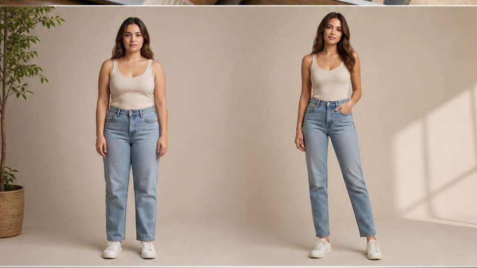 Apps to Make You Look Skinny in Photos — a fashion photo with subtle proportion adjustment