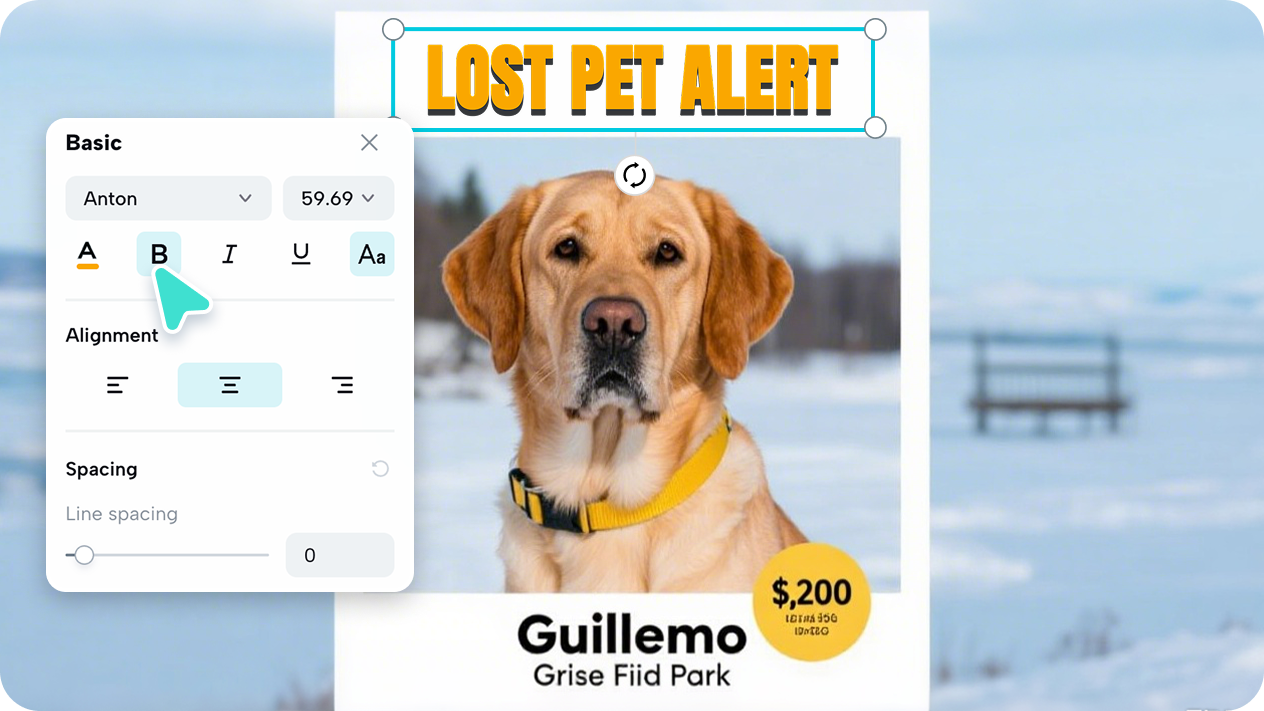 Customize your poster