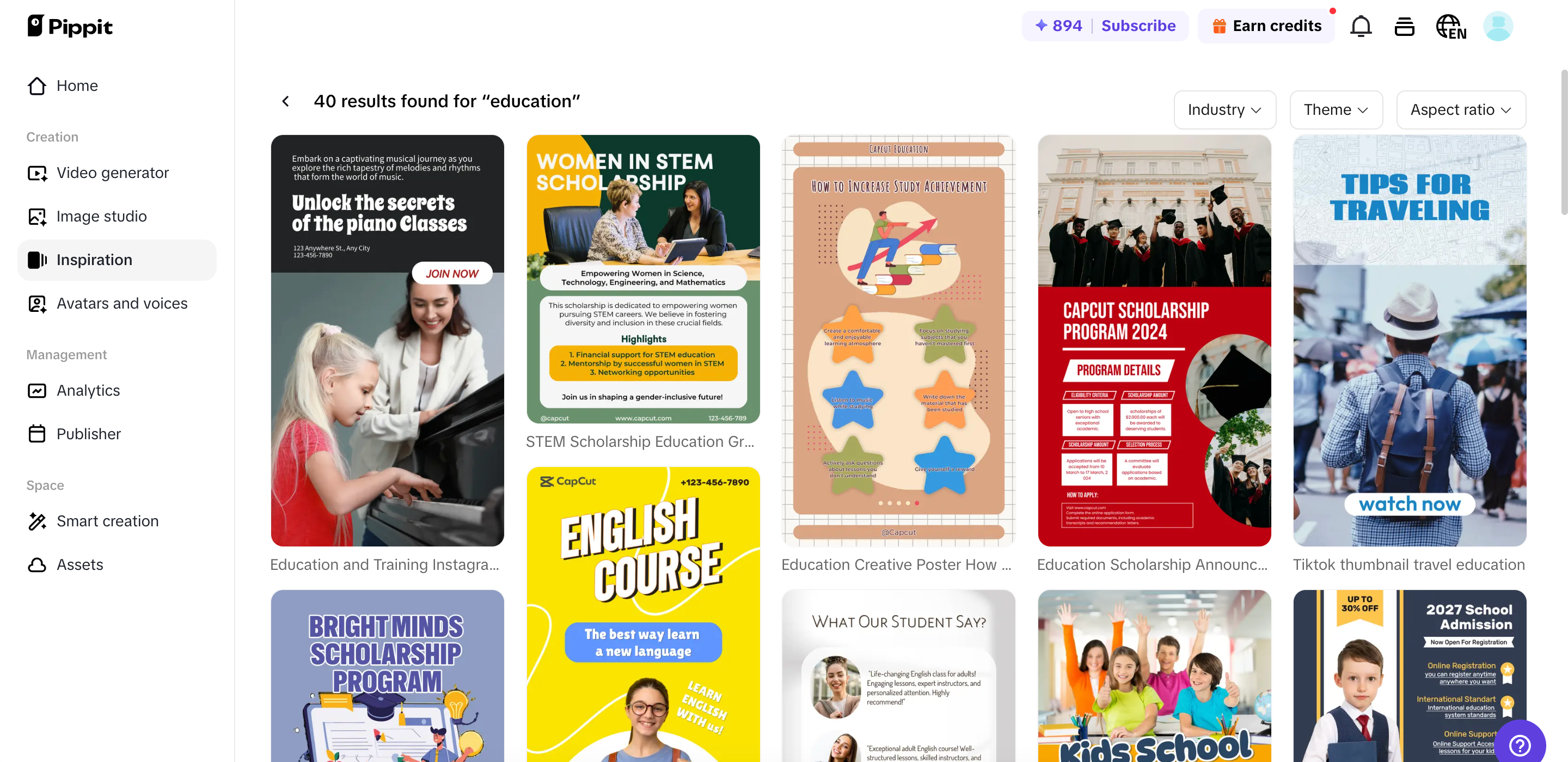 Templates for educational content