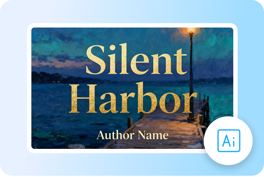 Fast AI-generated book cover drafts