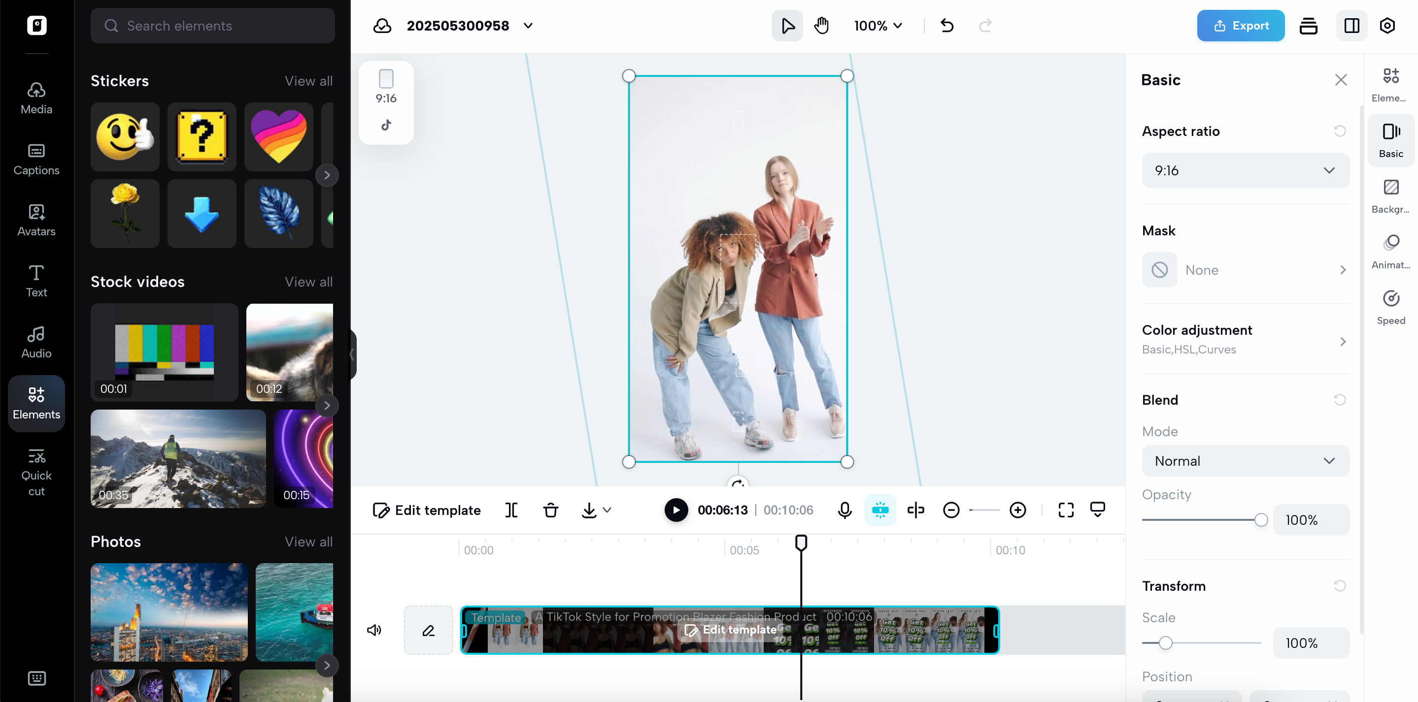 Advanced editing tools