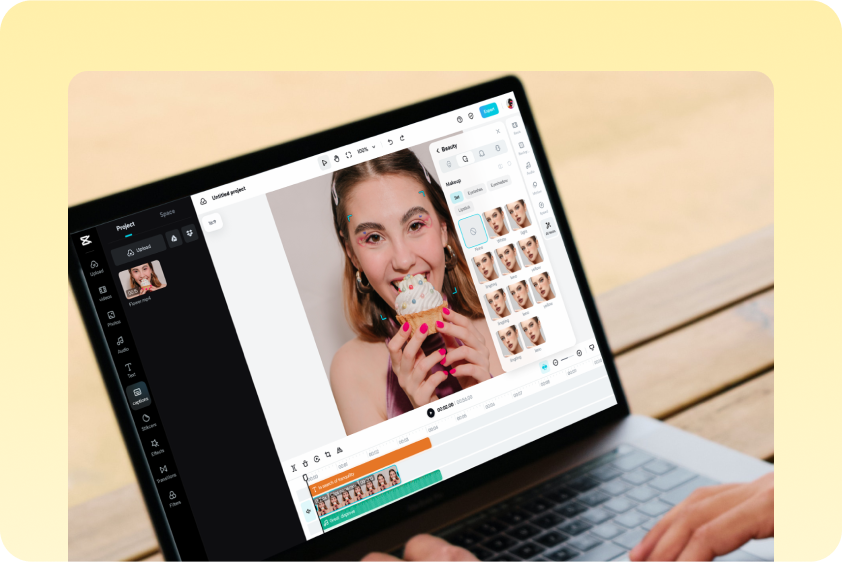 Retoques de última hora por la aplicación de belleza facial