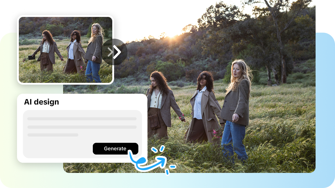 Pippit's AI design tool