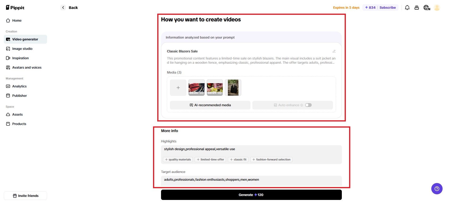 Provide your video details