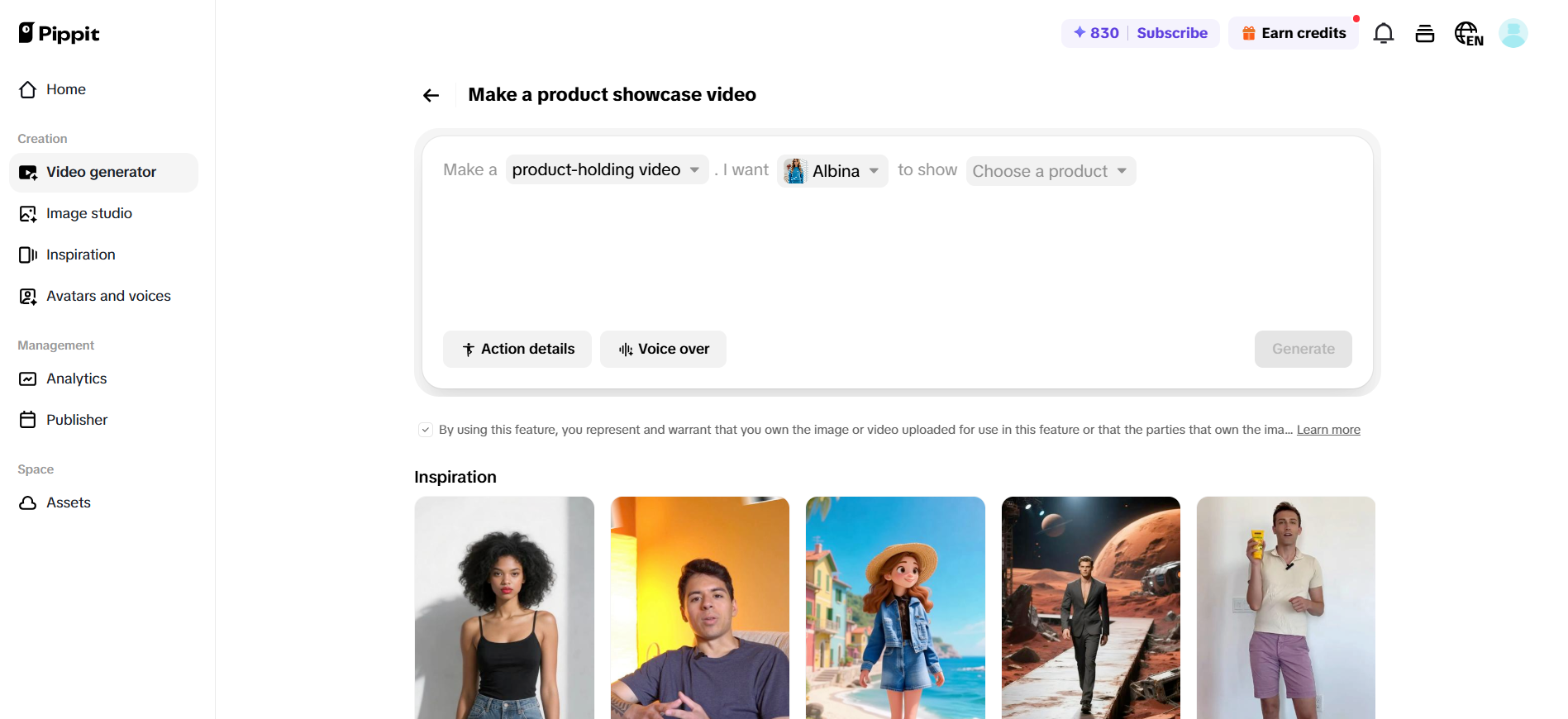 Metti in evidenza i tuoi prodotti con modelli AI