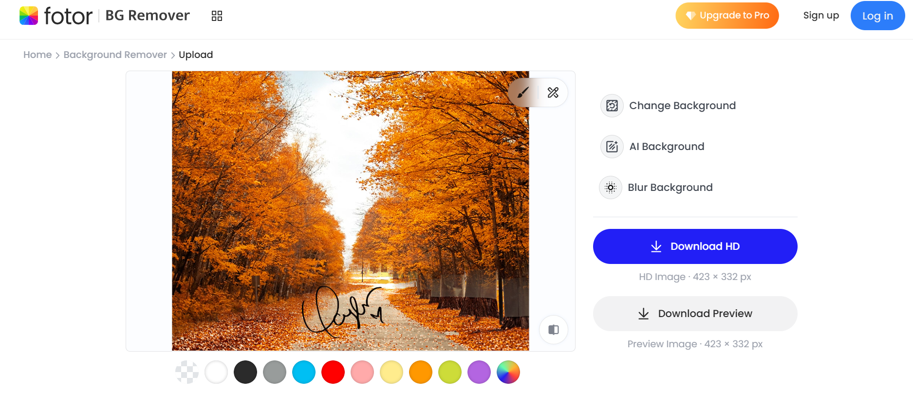 photo signature add online with Fotor