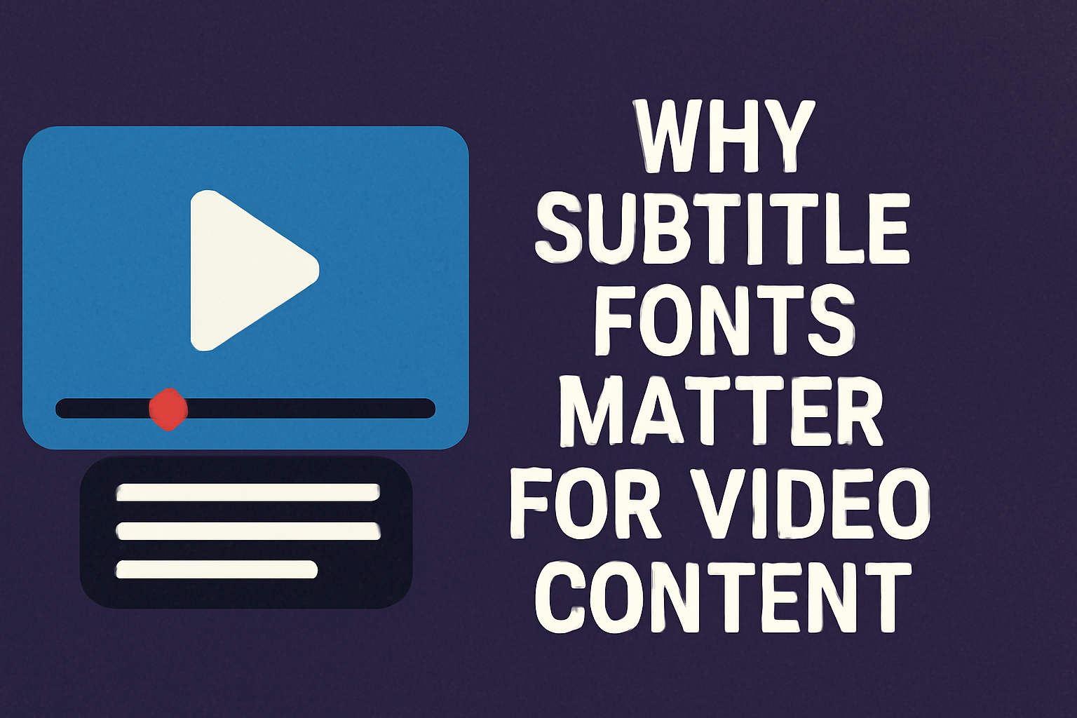 Why subtitle fonts matter for video content