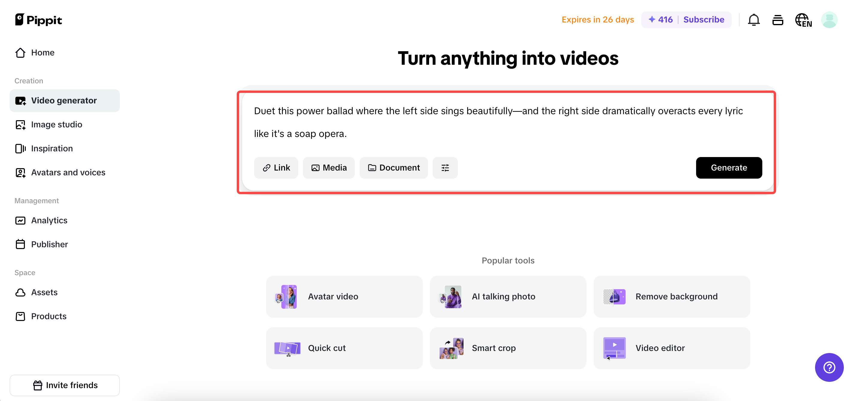 Turn scripts into videos