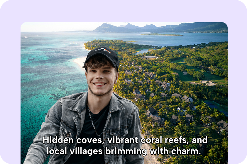 Talking photos AI for virtual tour storytelling