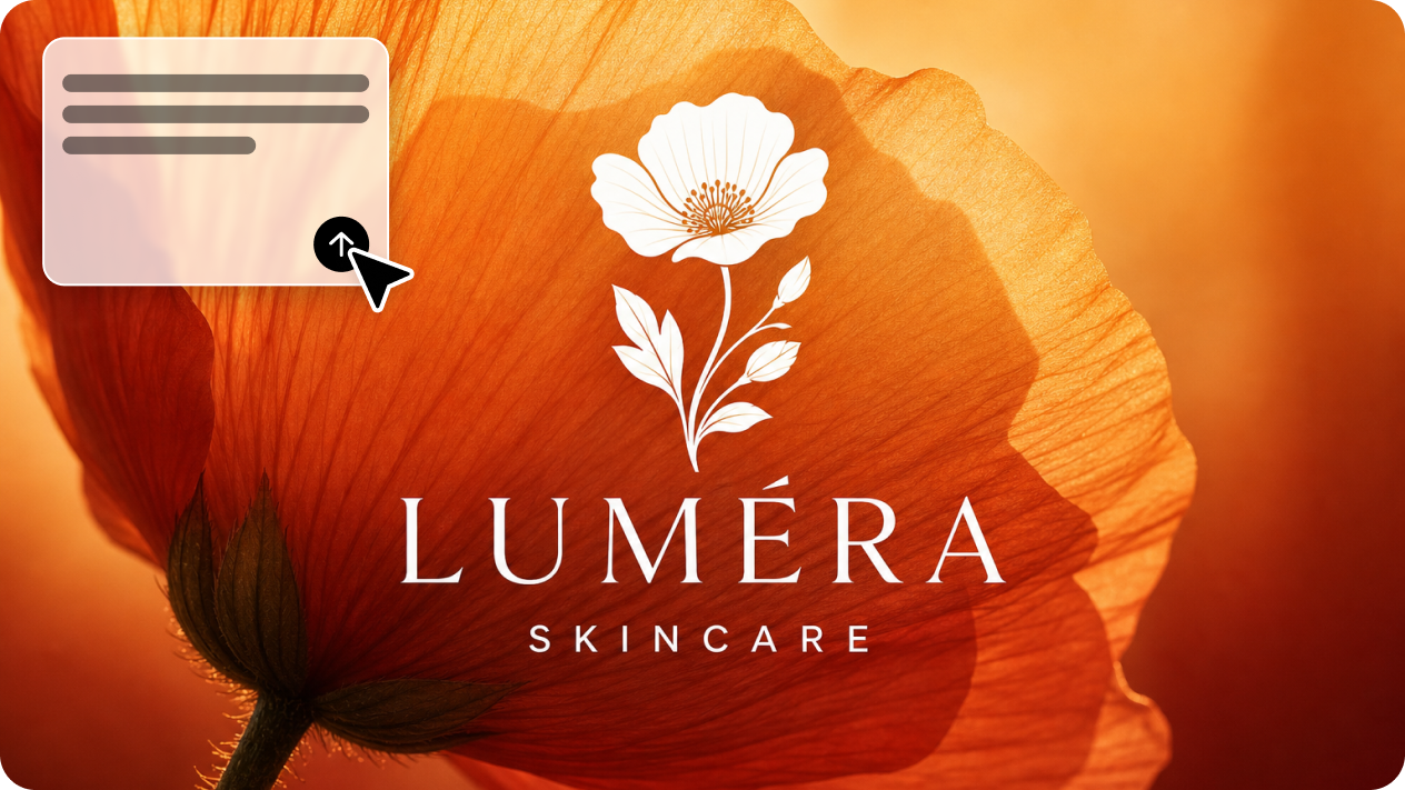 Create flower logo designs from text and images