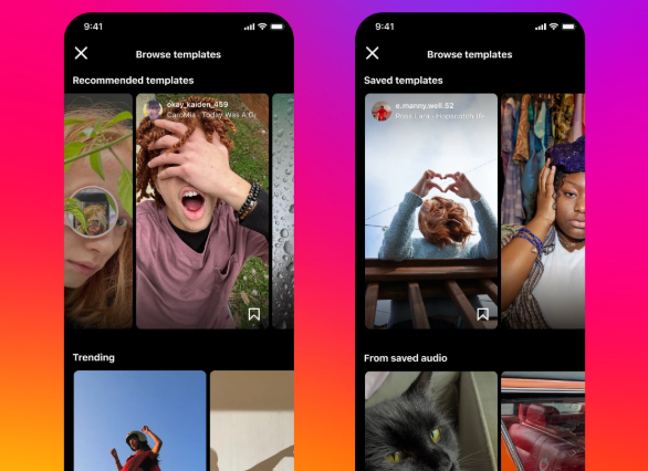 Instagram video templates