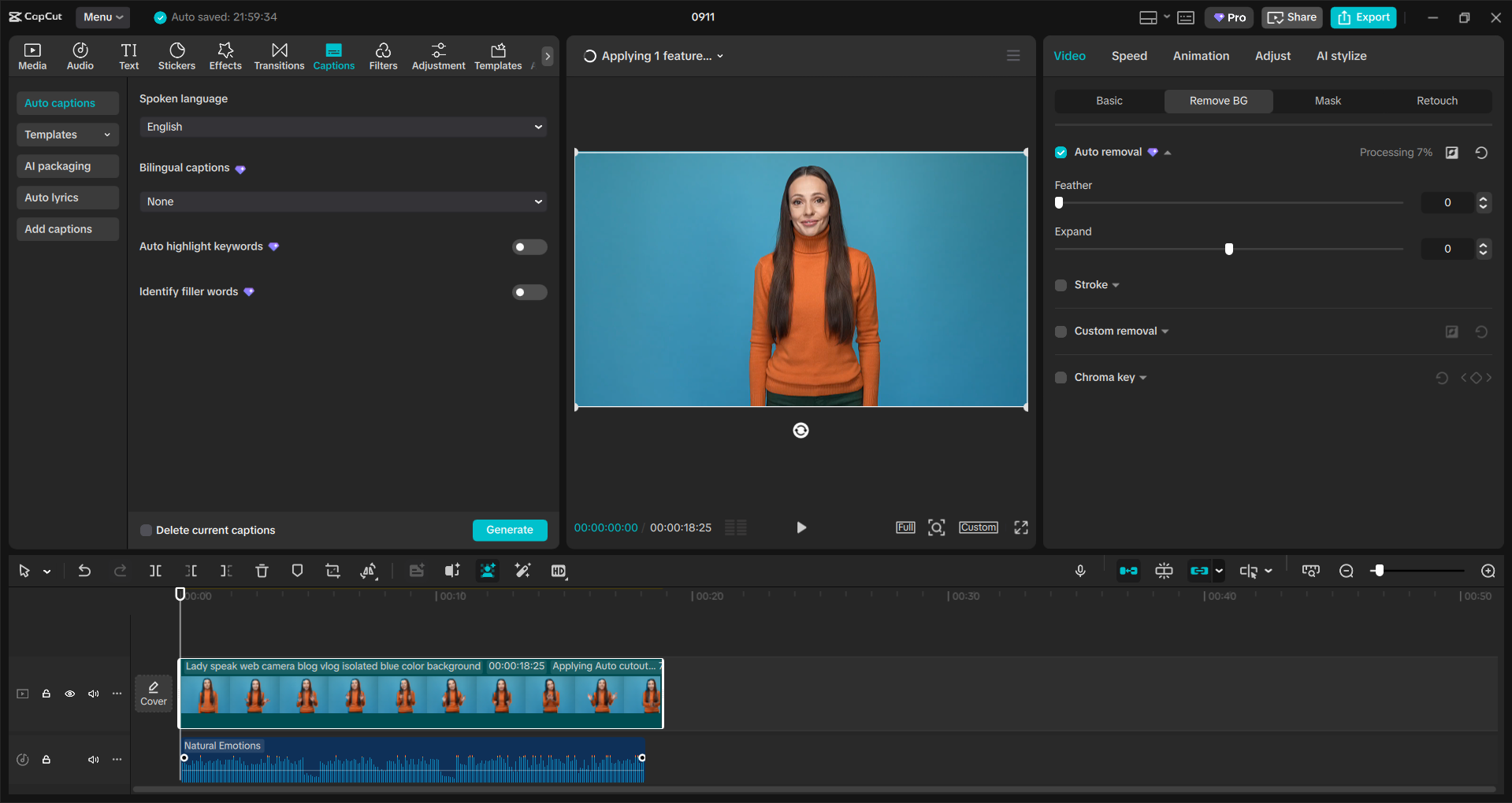 Rozhraní editoru videa pro stolní počítače CapCut - jednodušší způsob, jak upravovat video obsah v počítači