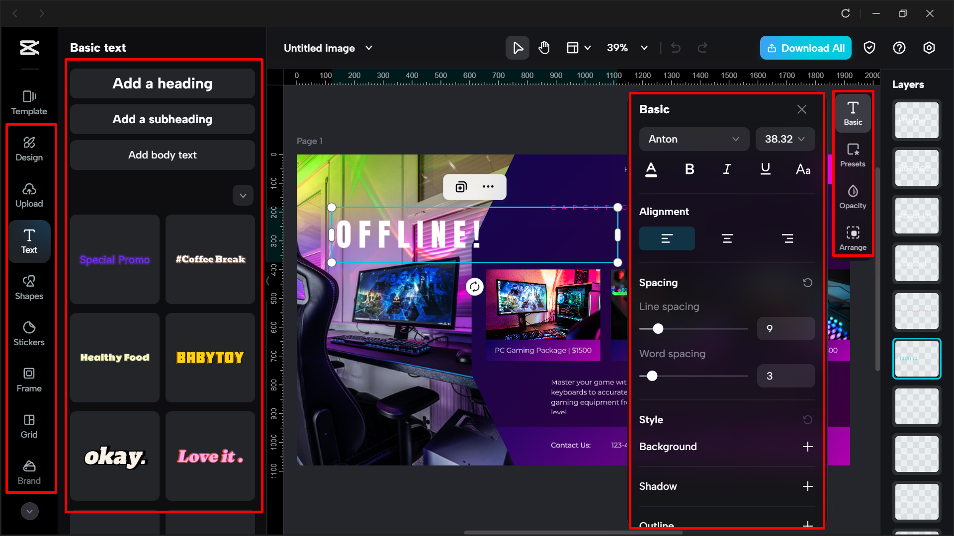 Customizing the Twitch banner template