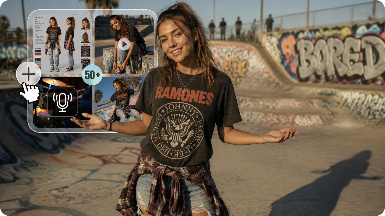 Create influencer videos with up to 50 multimodal inputs