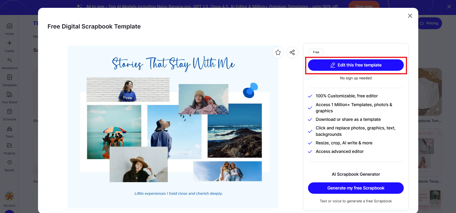 Template.net interface