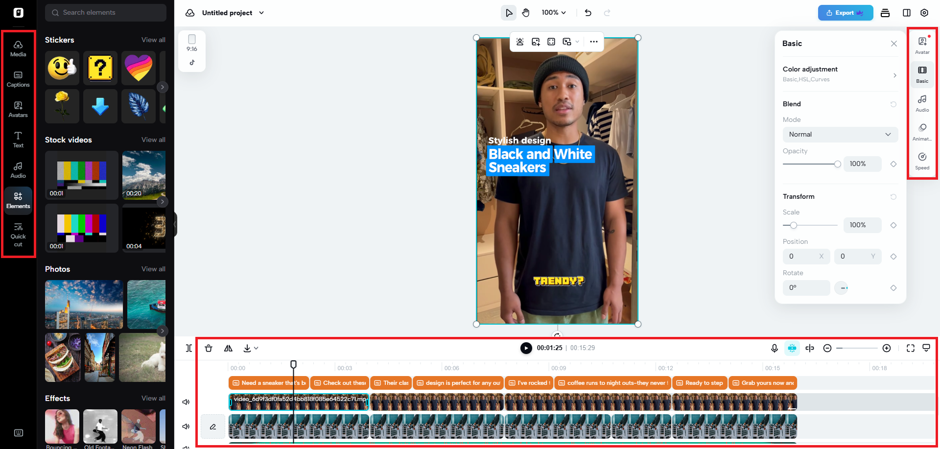 Tận dụng các công cụ chỉnh sửa video nâng cao của Pippit