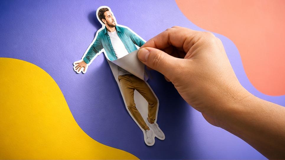 Sticker Peel AI Video Effect hero image