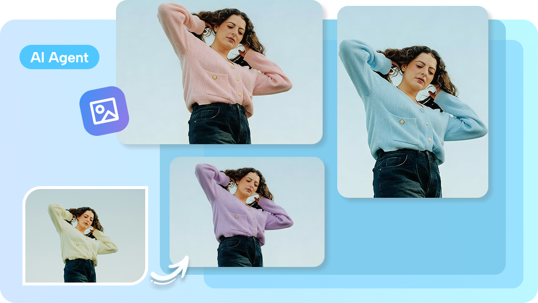  batch colorized generation with an AI agent