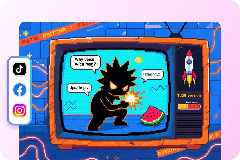 Social media poster creation