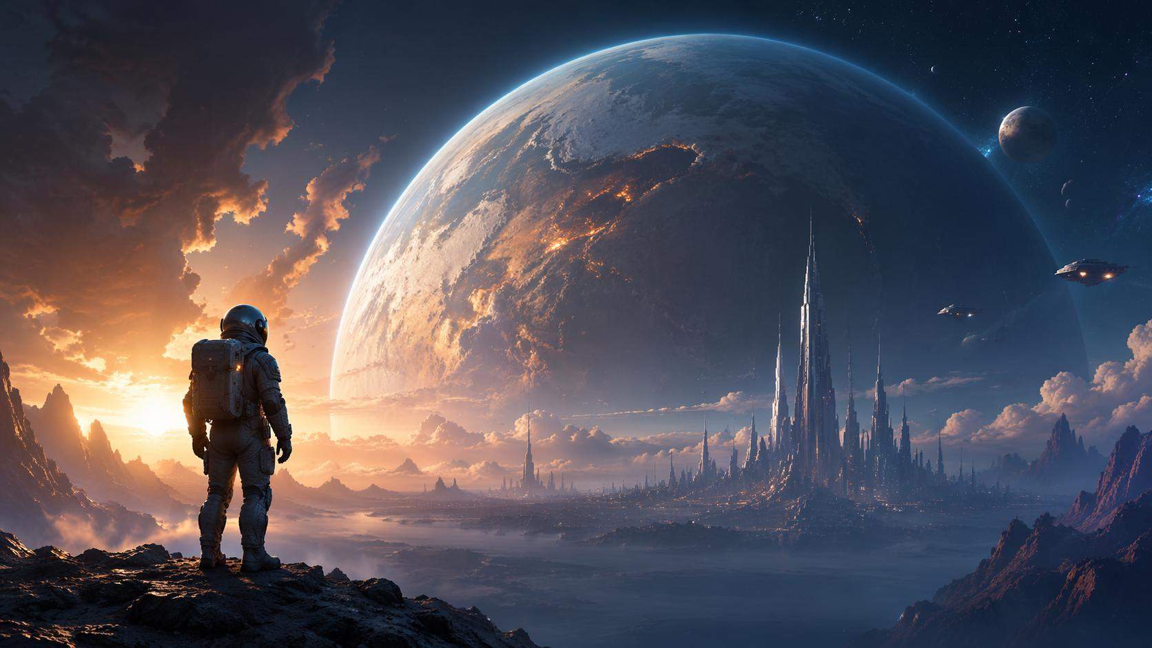 Dreamina AI movie poster prompts prompt example 2: Sci-fi epic poster