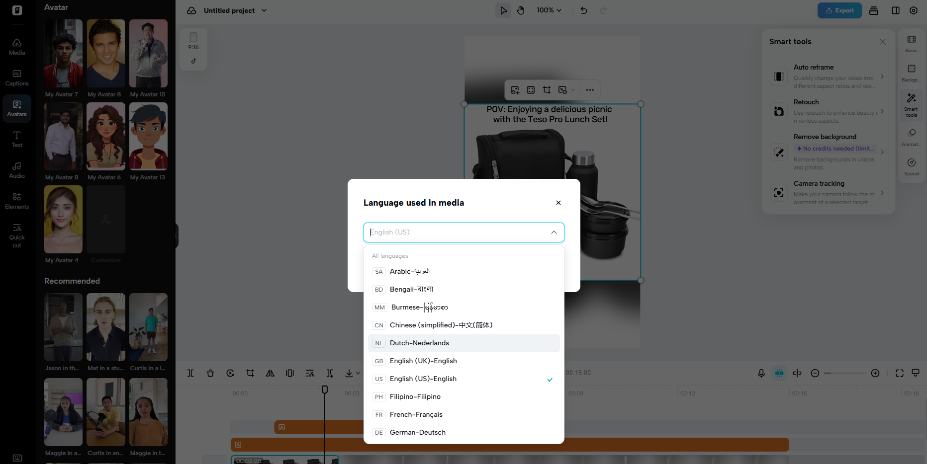 Multilingual support