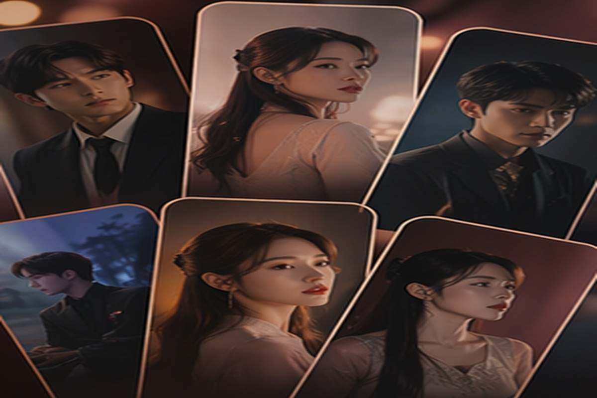 Aplikasi drama vertikal dengan visual relevan untuk adegan konflik dan topik