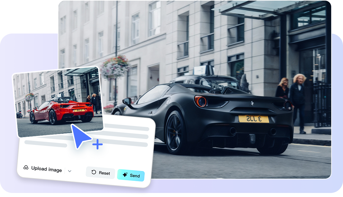 Text-to-image color swapping