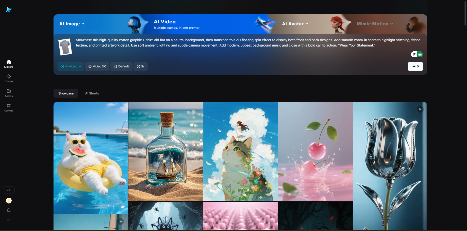 stwórz film produktowy AI