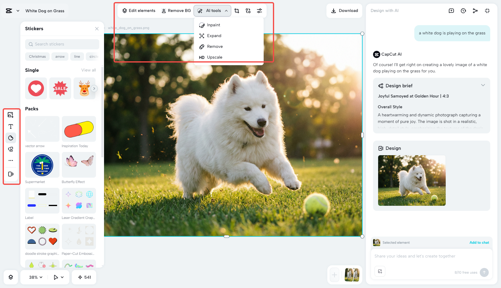Edit and enhance the photo