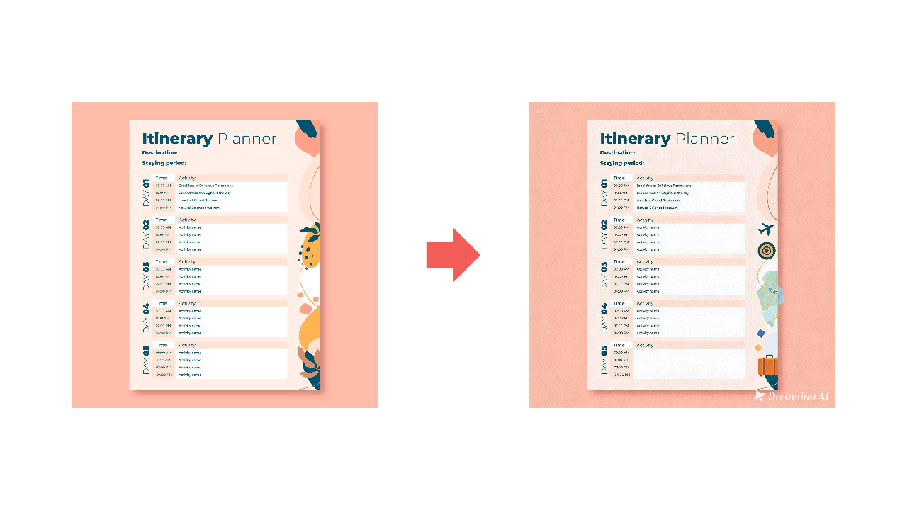 holiday itinerary planner