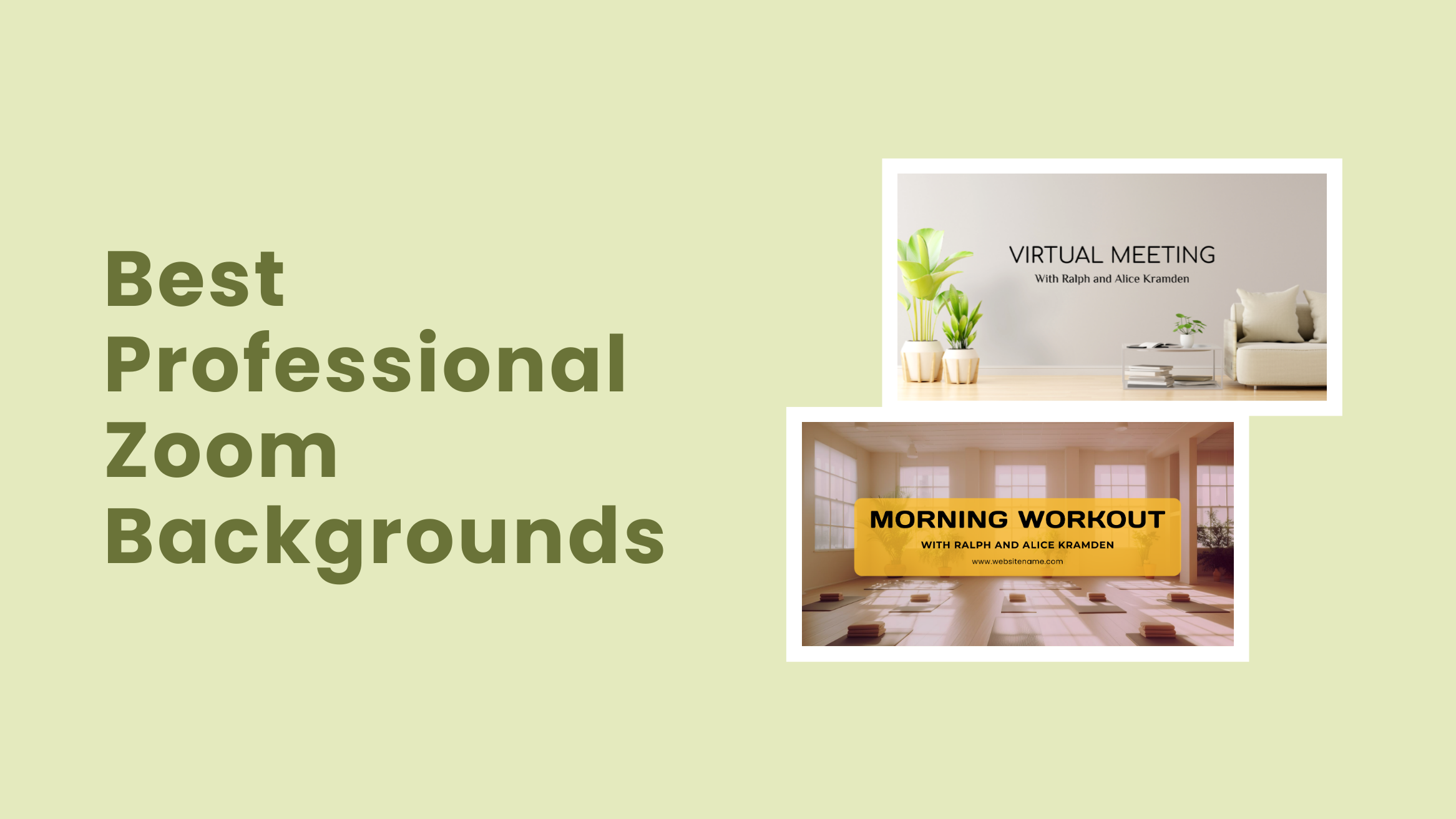 Professional virtual backdrops