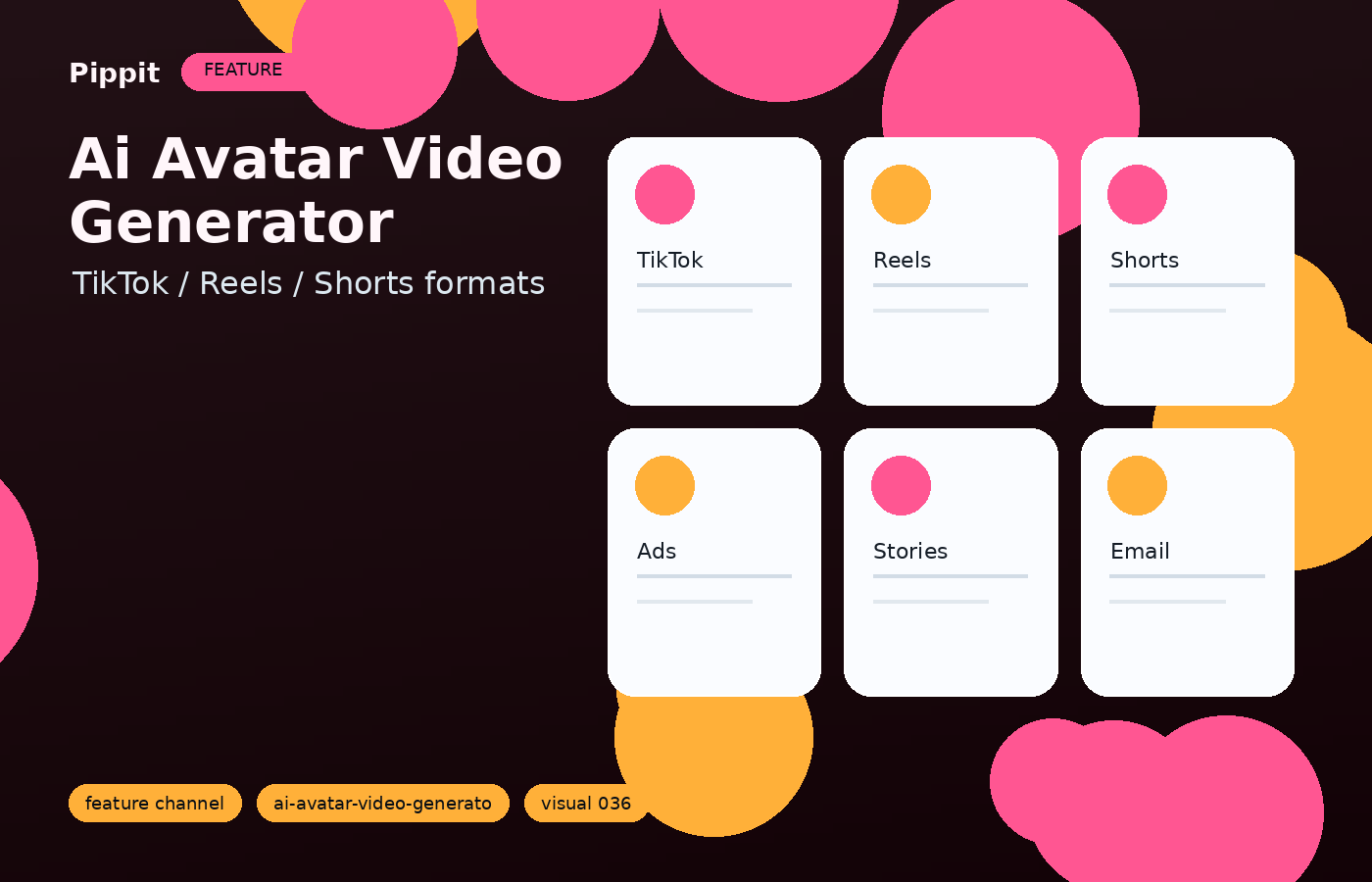 Ai Avatar Video Generator match the format to the social channel visual