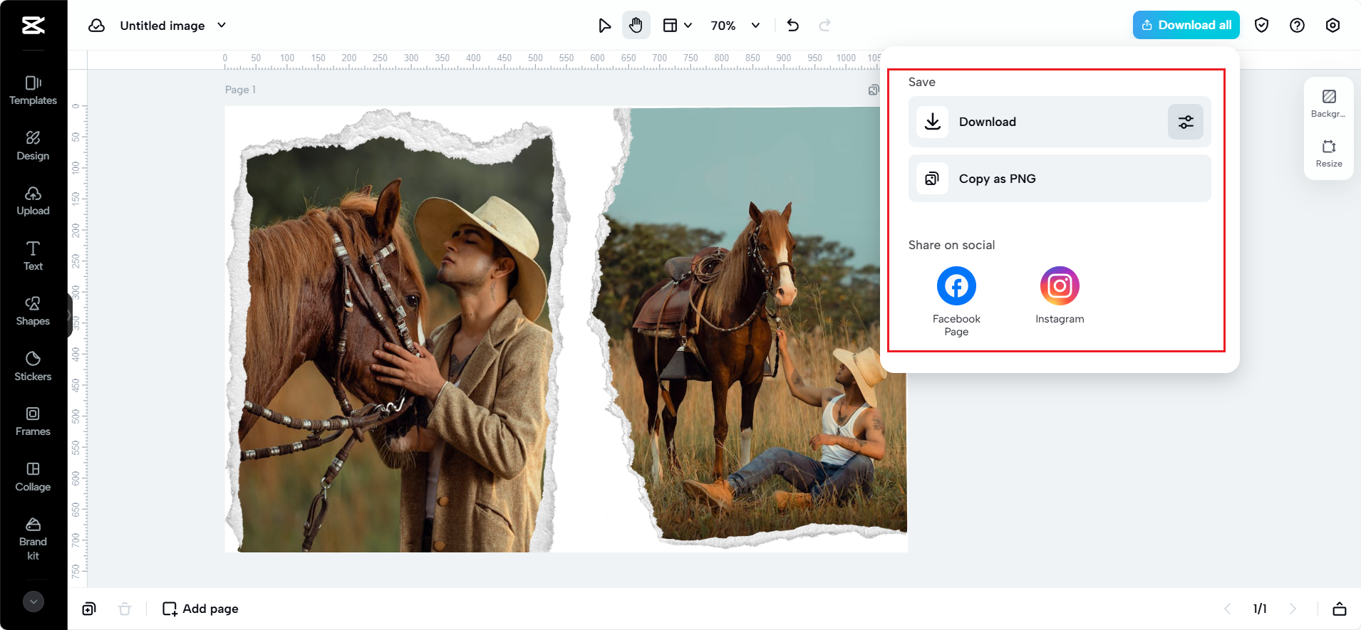 Refine and download