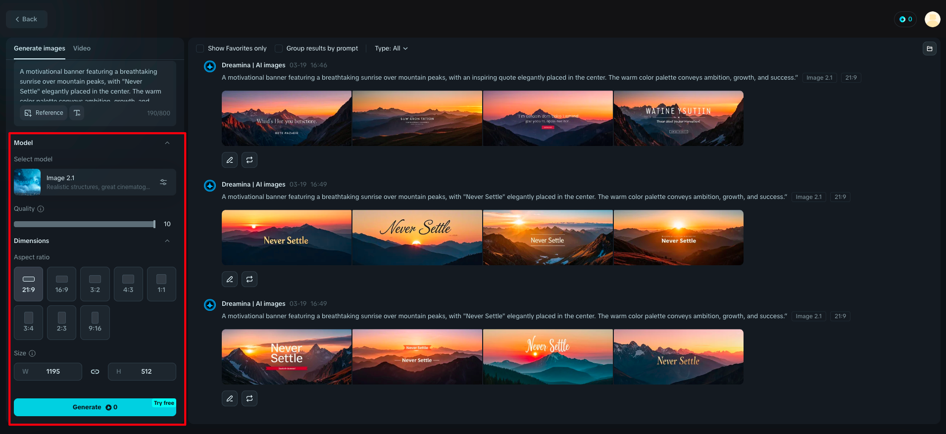 Wygeneruj obraz banera