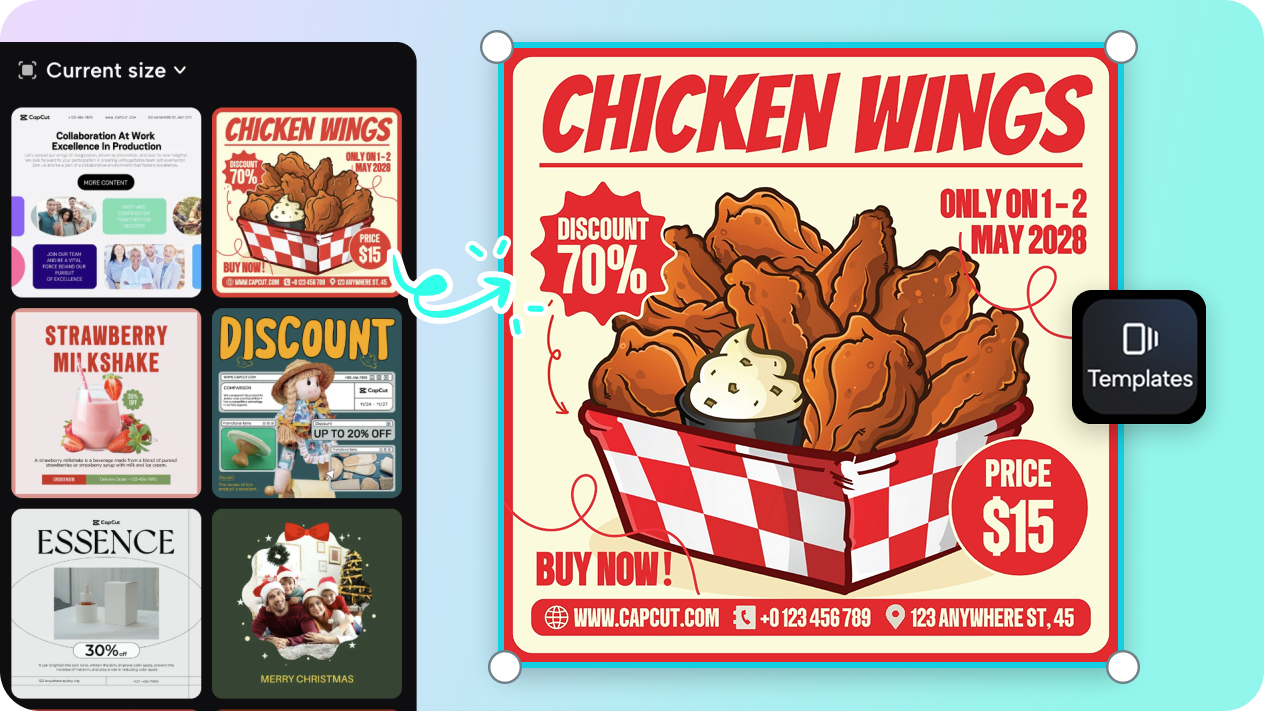 Salient image brand with personalized text design