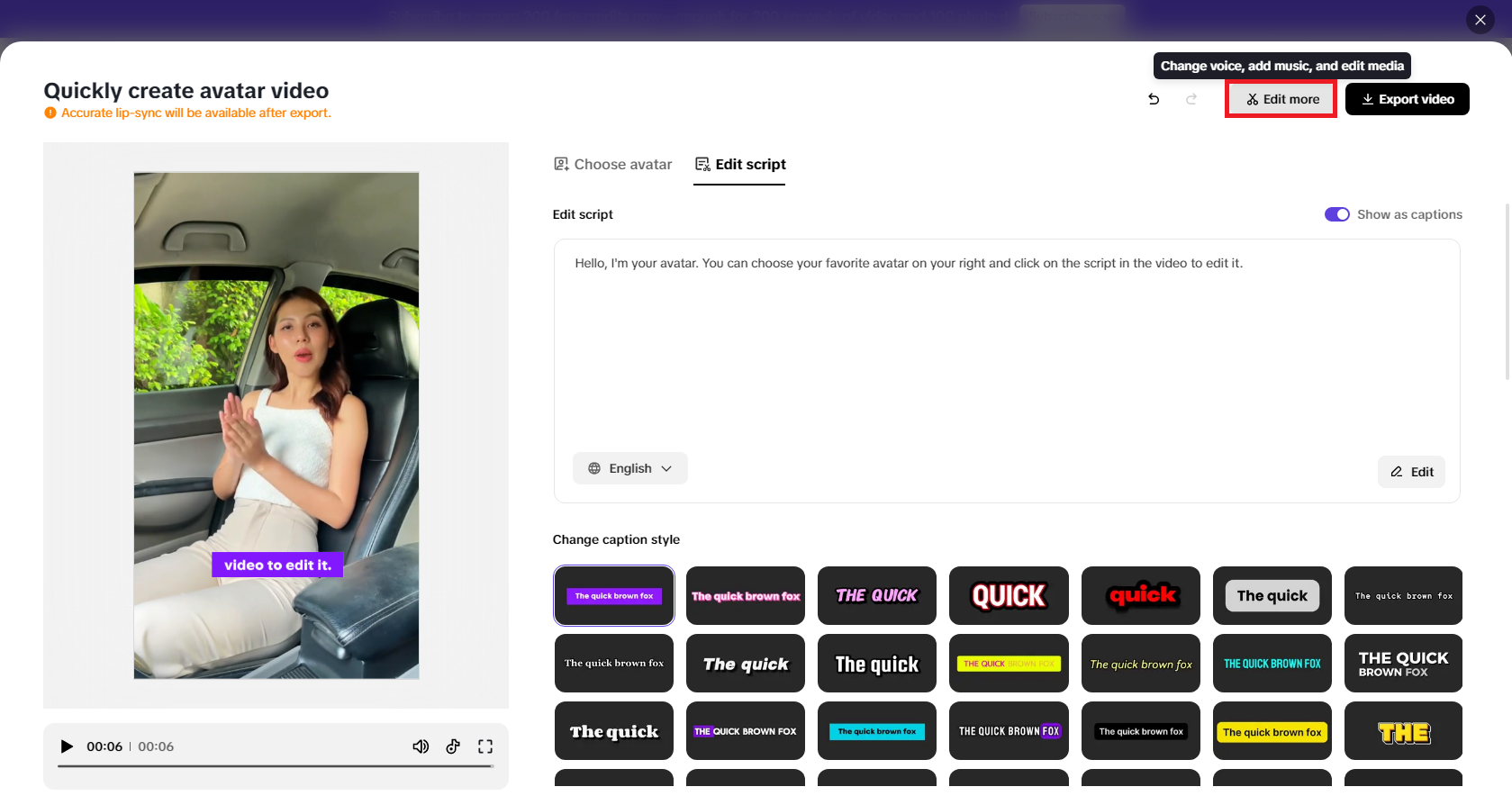 AI-generated, natural voices