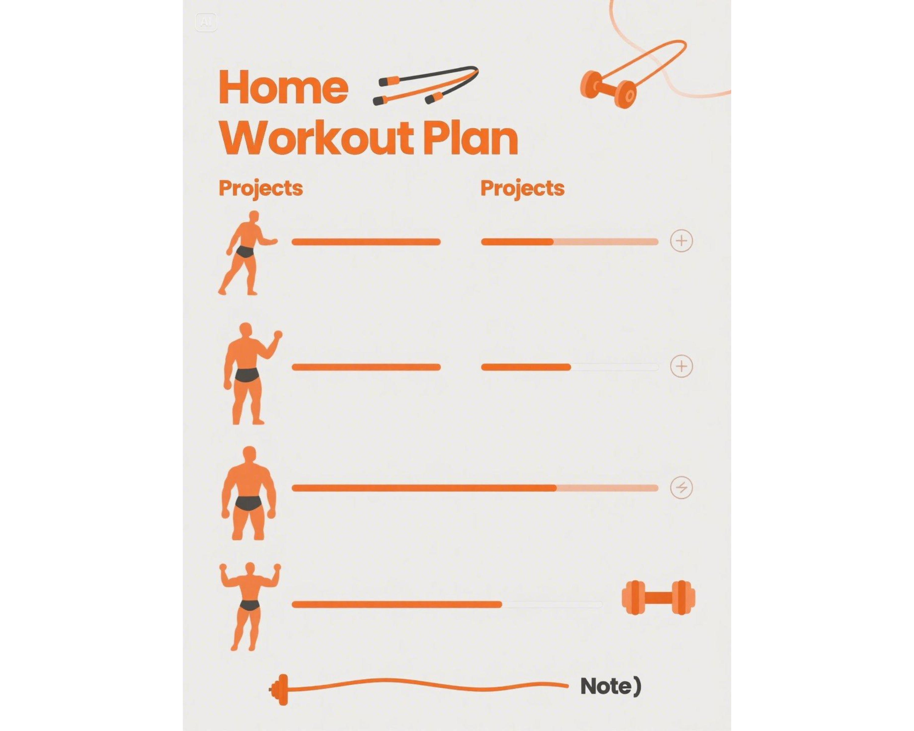 Home workout schedule