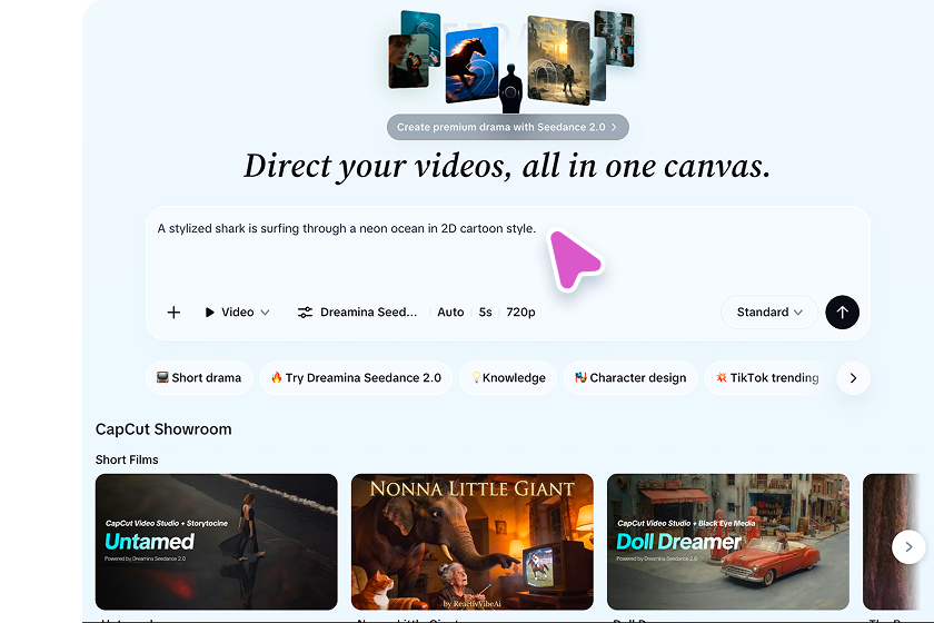 Step 1: Enter your animation prompt