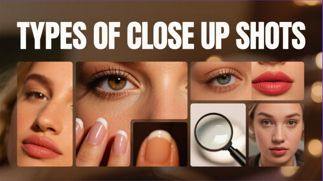 Mga pangunahing uri ng close-up na mga kuha