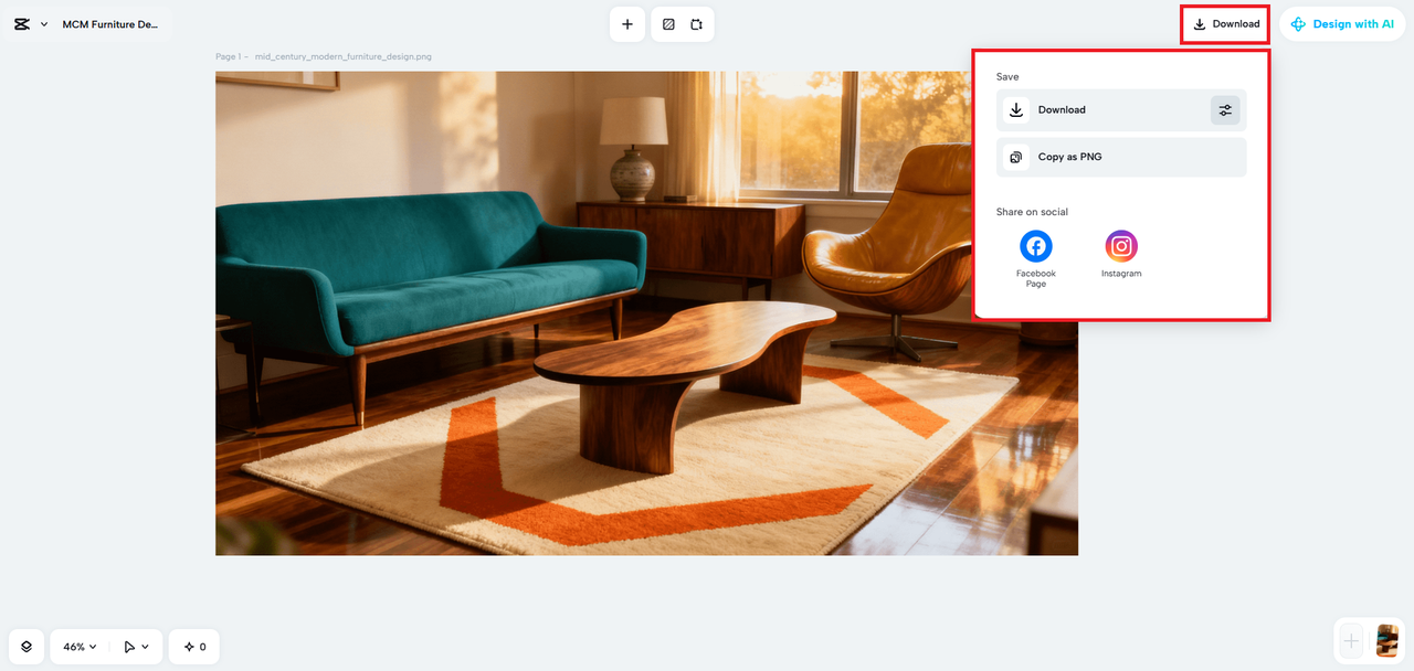 Download your furniture design