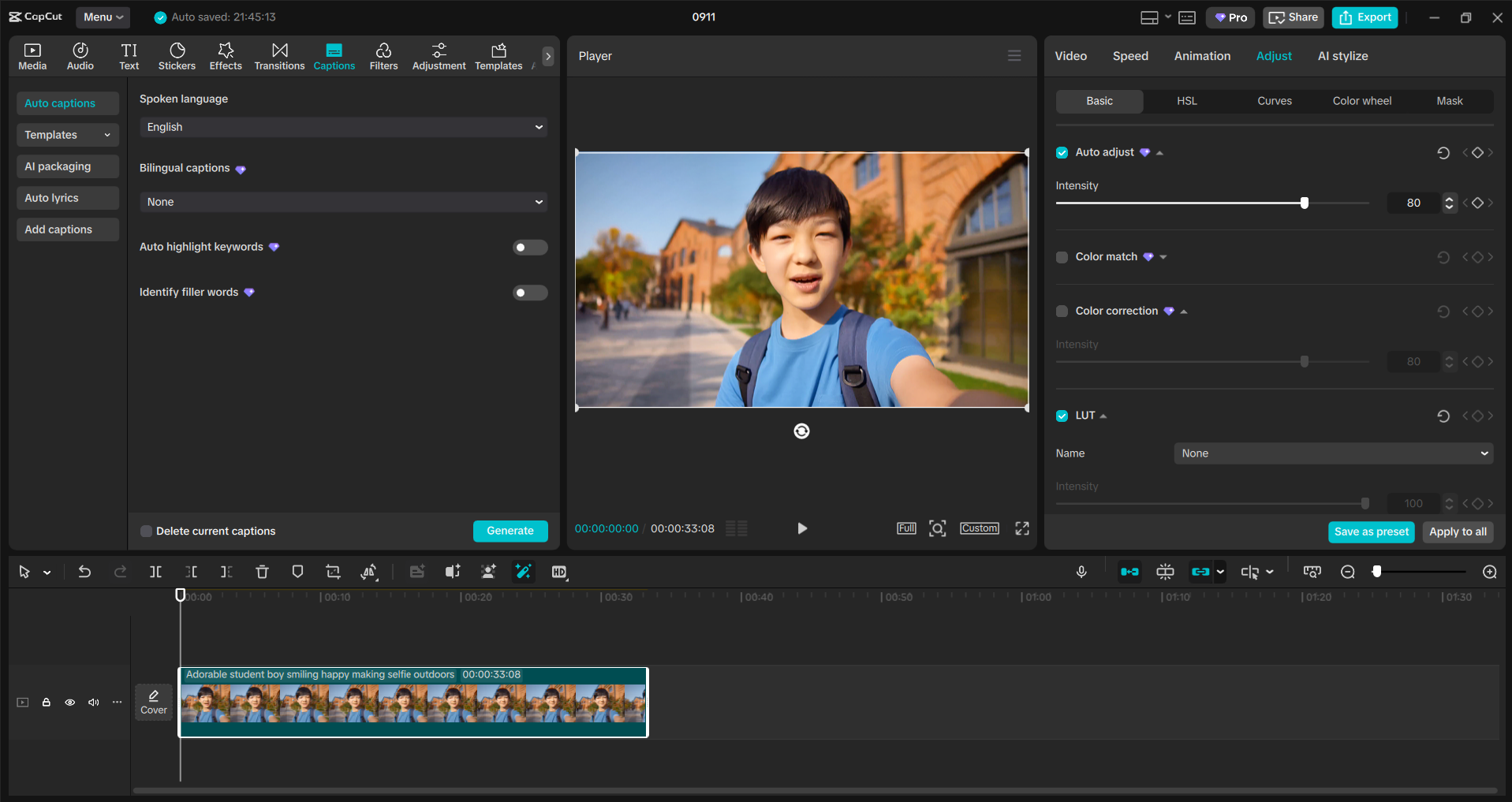 Interface of the CapCut desktop video editor - ένα φιλικό προς το χρήστη εργαλείο επεξεργασίας για χρήστες PC